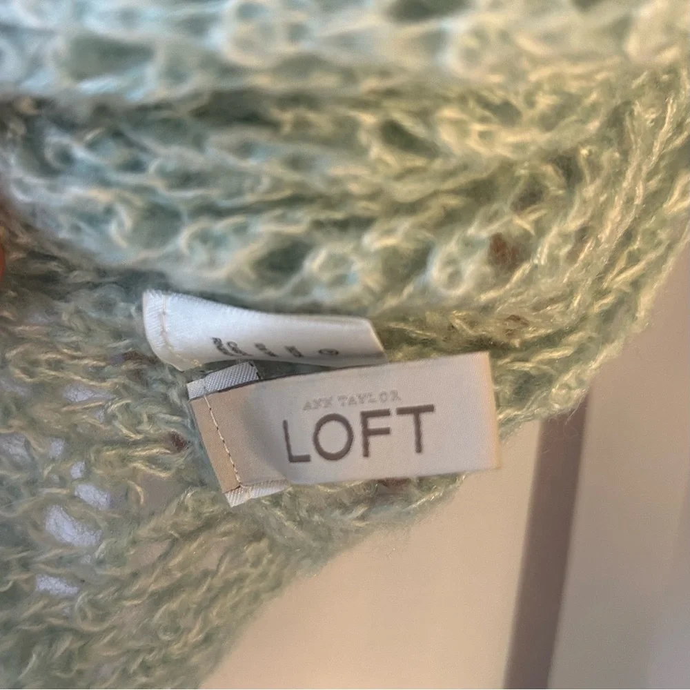 LOFT Mint Green Textured Scarf